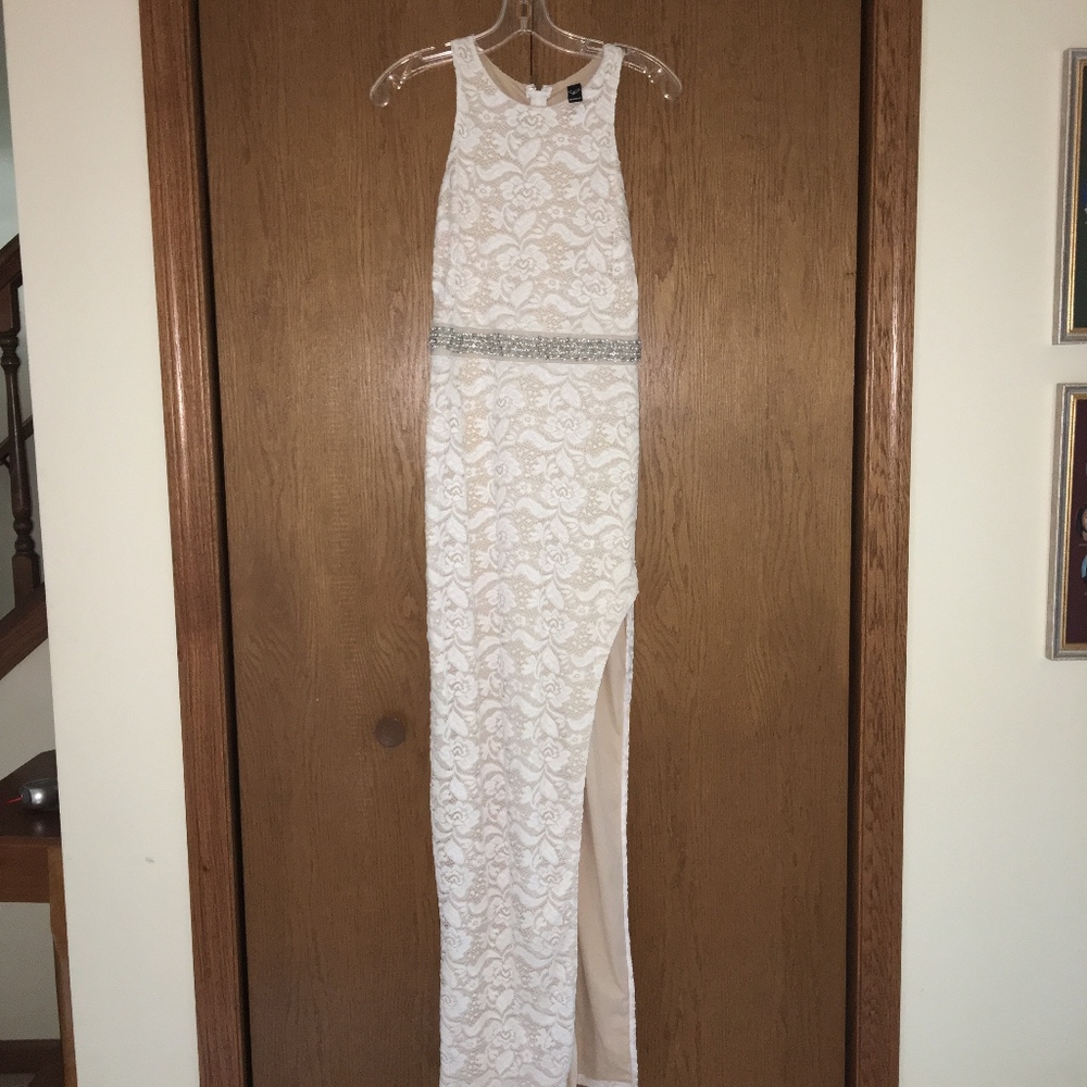 Long Evening Dress with Side Slit